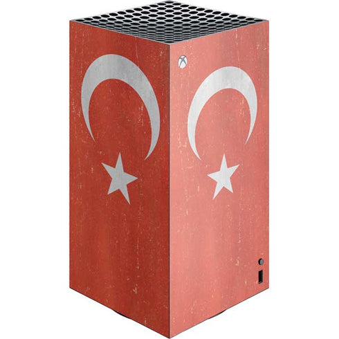 Turkish Flag Distressed XBox Series X Digital Edition Console Skin